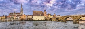 Stone bridge One day in Regensburg