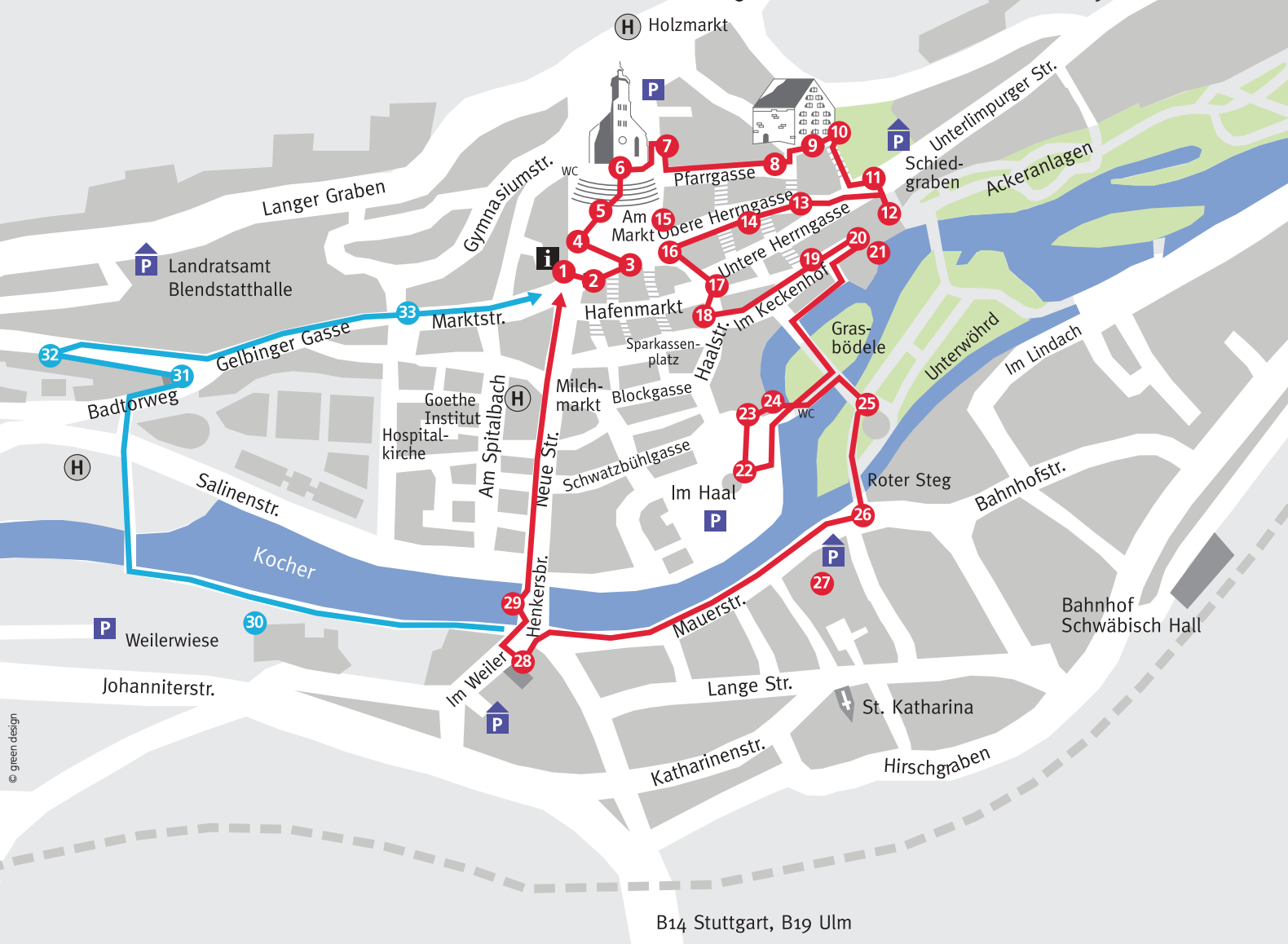 MAP OF THINGS TO DO IN SCHWÄBISCH HALL