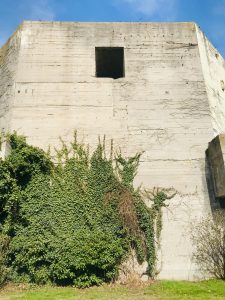 Rear View of World War 2 Sites Near Vienna Air Raid Shelter