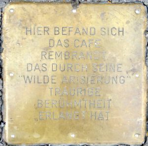 Jewish Vienna Cafe Rembrandt Stones of Remembrance